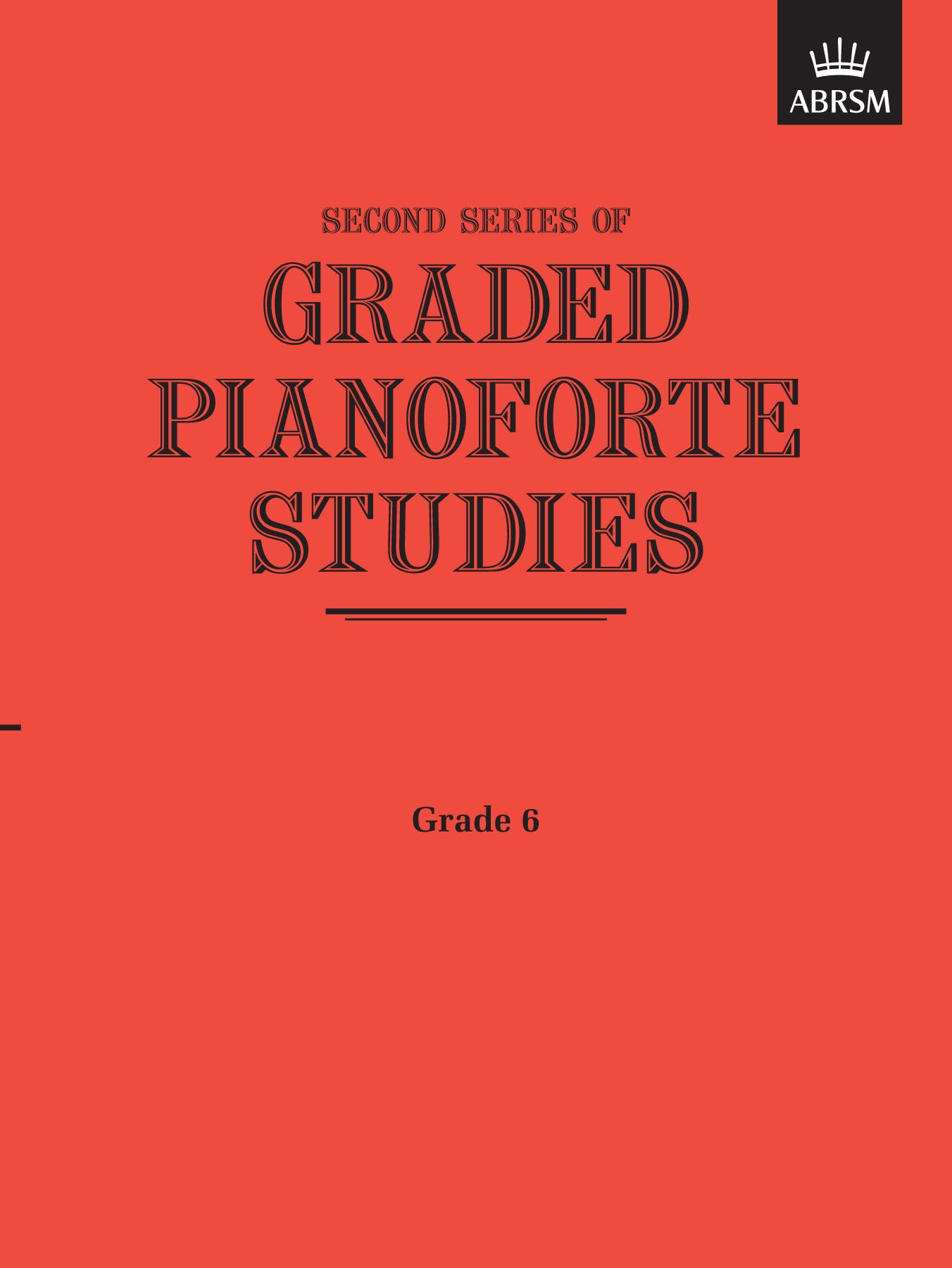 Second Series of Graded Pianoforte Studies G6