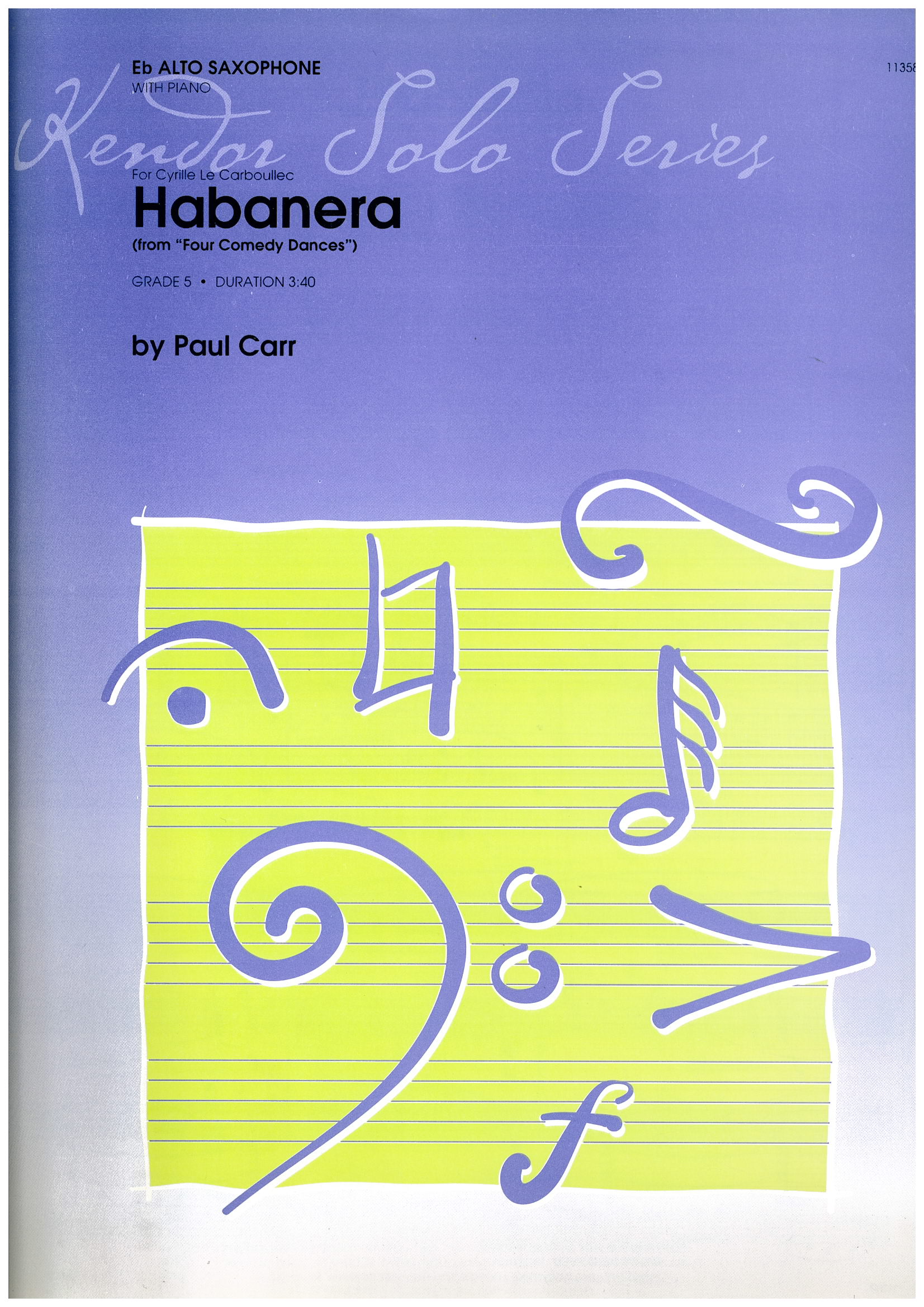 Habanera for E flat Alto Saxophone